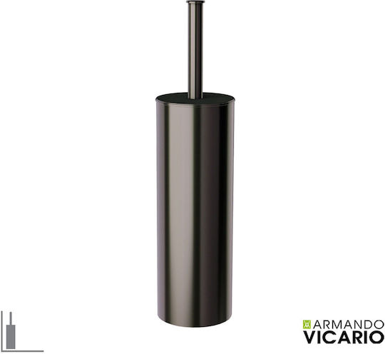 Armando Vicario Floor Toilet Brush Vicario Black Chrome