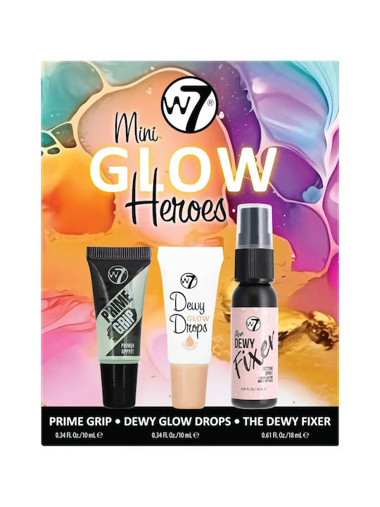 W7 Cosmetics Mini Glow Heroes Make-up-Set 3Stück