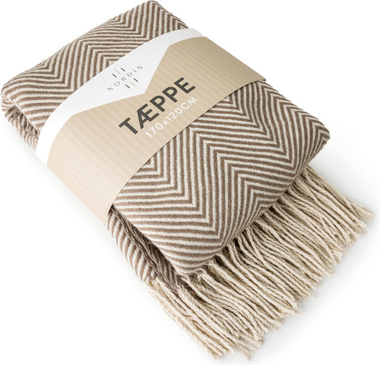 Nordisk Μονή 170x120εκ. Brown And Beige