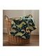 Astron Italy Baby Cot Blanket Dinosaurs Velvet Green 110x140cm