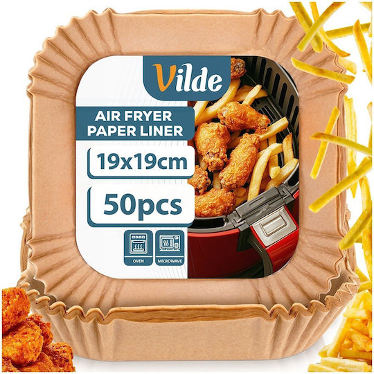 Orion Αντικολλητικά Χαρτιά για Air Fryer 19x19εκ. 50τμχ