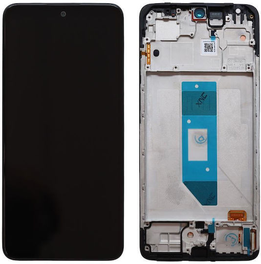 Xiaomi Οθόνη με Μηχανισμό Αφής και Πλαίσιο για Xiaomi Redmi Note 14 4G (Μαύρο)