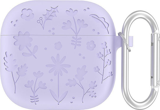 Case Silicone in Purple color for Apple AirPods 4