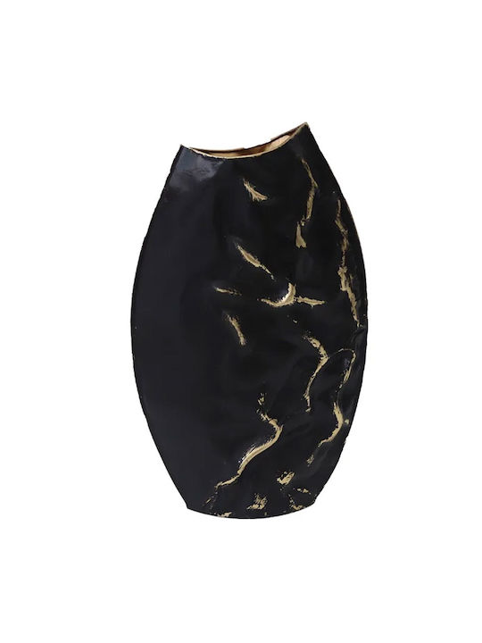 Marhome Διακοσμητικό Βάζο Metallisch Schwarz 27.3x10.2x45.7cm 1Stück