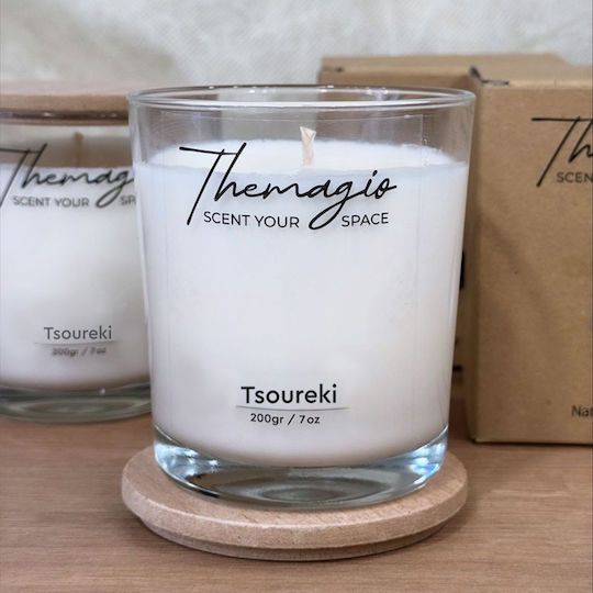 Themagio Aromatic Soy Candle in Jar with Brioche Scent 200g