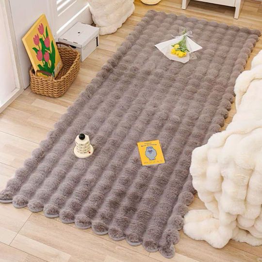 SpitiBazaar Covor Rectangular Din blană Mocha