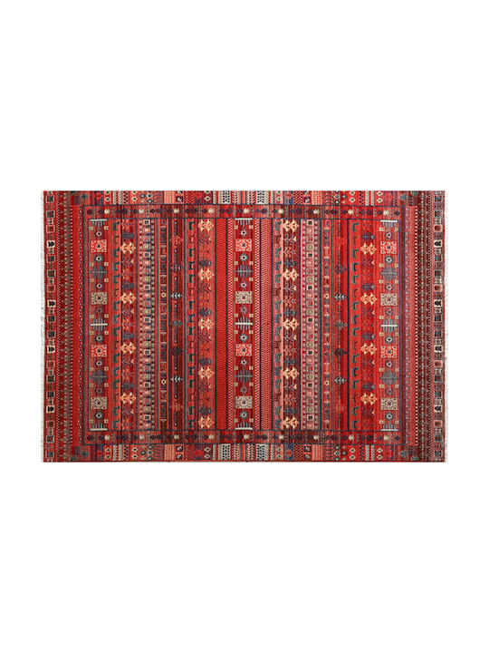 Polcarpet Oriental Kazak Rug Rectangular Bordo Rose