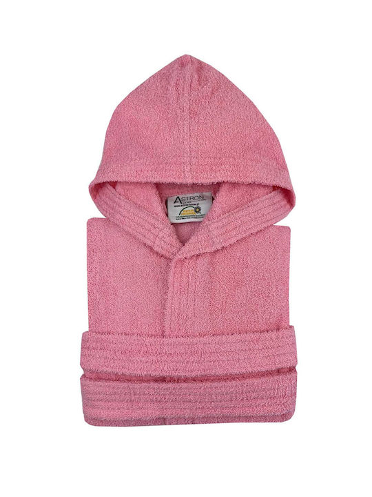Astron Italy Παιδικό Μπουρνούζι Pink με Κουκούλα