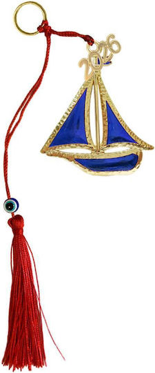 Tatu Moyo Handmade Hanging Lucky Charm Boat Red 2026 26cm 1pcs
