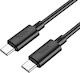 Hoco X88 USB 2.0 Cable USB-C male - USB-C 60W PD Μαύρο 2m