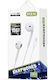 PZX GZ-21475 In-ear Handsfree Ακουστικά με Βύσμα Lightning Λευκό