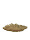 Marhome Metallic Decorative Platter Gold 45.1x22.9x7cm