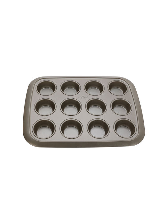 Non-stick Inox Cupcakes & Muffins 12 Cups Baking Pan 39.5x29.7x3.5cm
