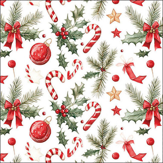 Ambiente Set Weihnachtsservietten L16xB16cm. 20Stück