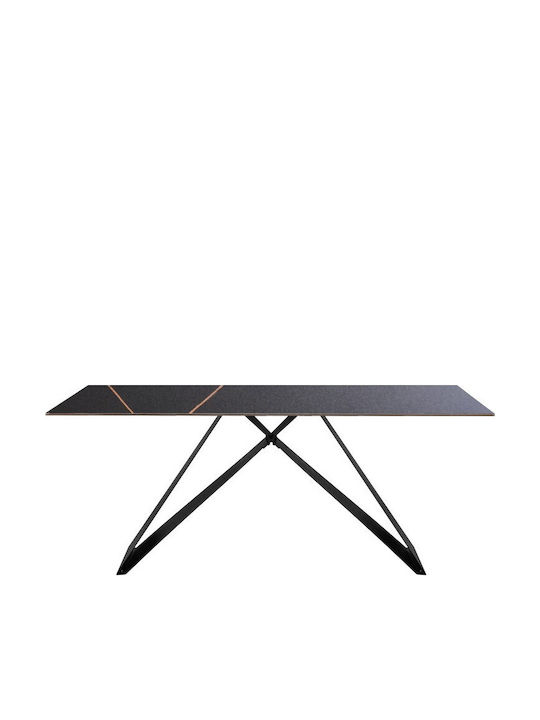 Tisch Speisesaal Black Marble 180x90x76cm