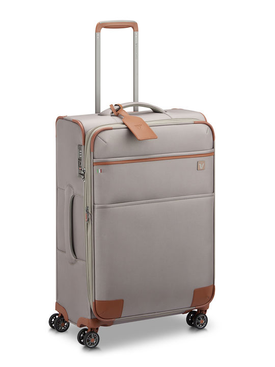 Roncato Fabric Travel Suitcase with 4 Wheels