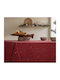 Nef-Nef Homeware December Christmas Tablecloth Fabric Red L180xW140cm.