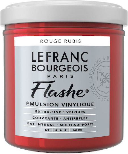 Lefranc & Bourgeois 125ml Flashe Acrylic 388 Series 1 Red Ruby