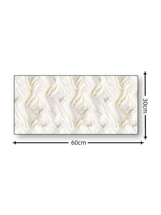 Διακοσμητικό Αυτοκόλλητο Τοίχου Abstract Marble Gold 1τμχ 60x30cm Galifas 770150 Galifas