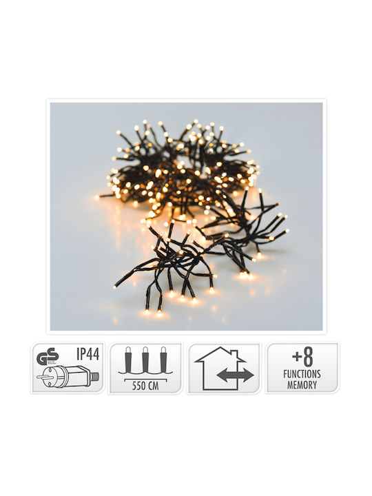 768 Lichterketten LED 5.5m. Warmes Weiß in Zeic...