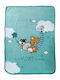 Baby Blanket Cot My Friends Velvet Green 100x130cm