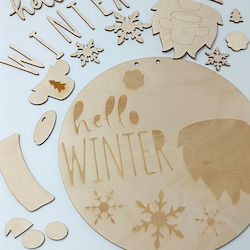 Decorațiune Din Lemn Hello Winter Pitic Toxylo