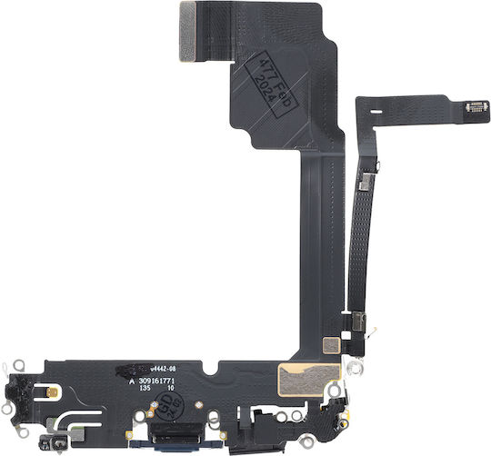 Καλωδιοταινία Θύρα Φόρτισης Iphone 15 Pro Max Titanium Blue