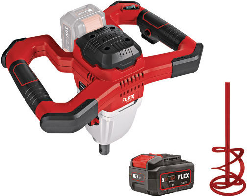Flex Mxe 18.0 Ec + Αναδευτήρας Μπαταρίας 18V 1x5Ah με Εξάρτημα Ανάδευσης