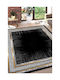Conceptum Hypnose Teppich Rechteckig Synthetisch,Polyester/Cotton/Leather Black-grey