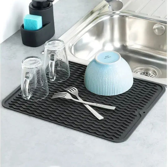 Vilde Suprafață De Uscare Din Silicon Negru 40x30cm