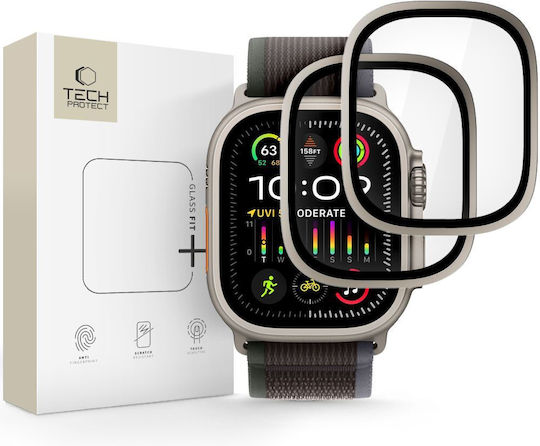 Tech-Protect Glass Ring Закалено стъкло за Apple Watch Ultra 49мм 2бр Titanium