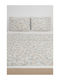 Hatzitex Set Cearșafuri 220x240cm. Brown-grey 4buc
