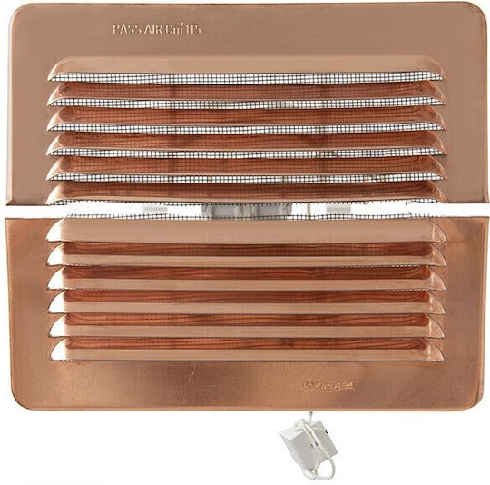 Microlink Περσίδα Εξαερισμού 19.3x16.5cm Ορθογώνια