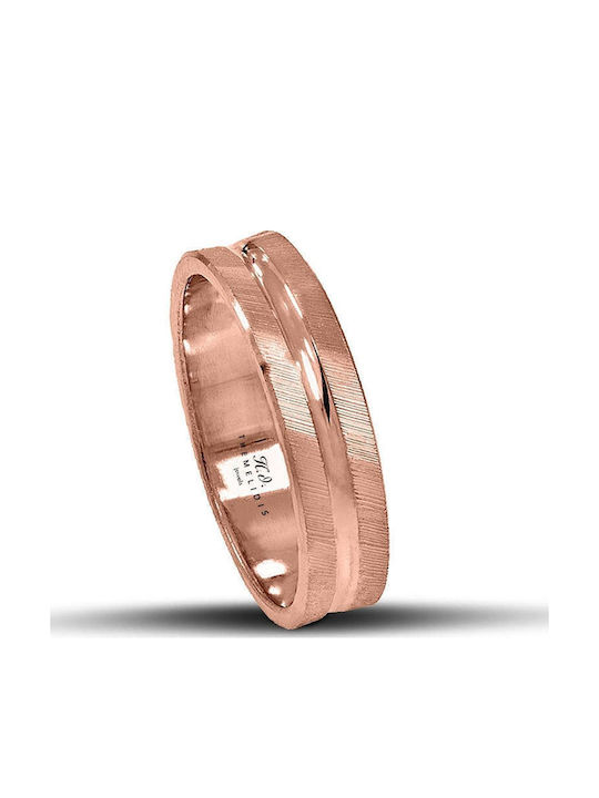 Themelidis Jewels Σετ Βέρες από Ροζ Χρυσό 14Κ