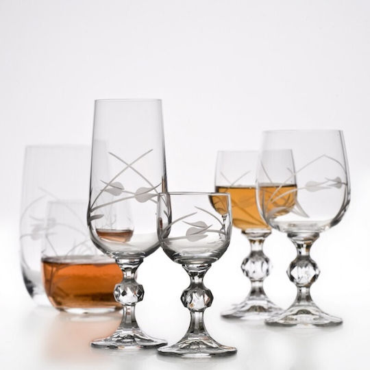 Crystalite Bohemia Set Gläser aus Kristall Mit Stiel 72Stück