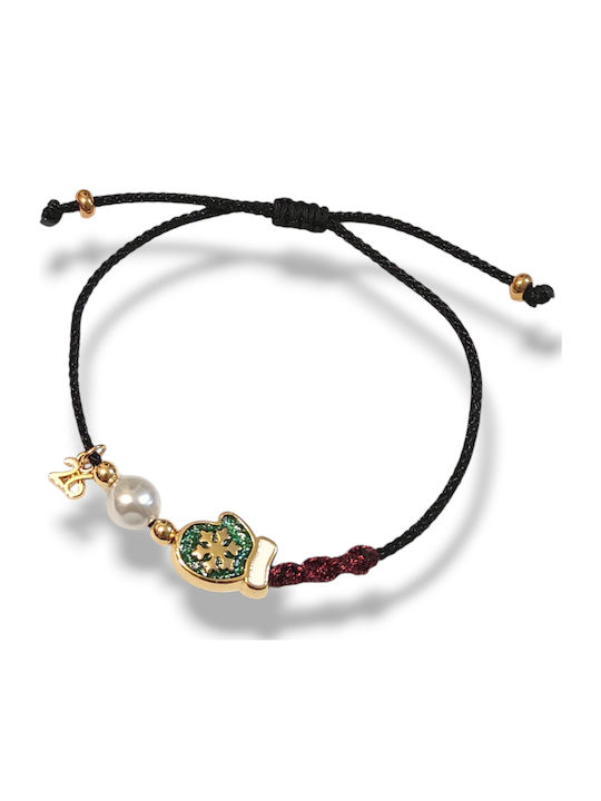 The Art of Beading Women's Bracelet Lucky Charm made of Cord with Pearls