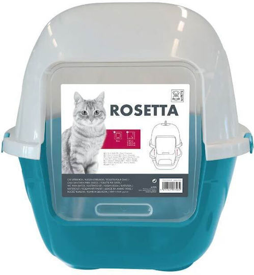 M-Pets Toaletă Pisică Închisă Albă L50 x W42.4 x H44.5buc