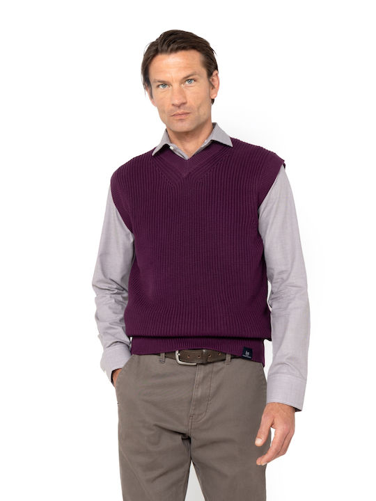 The Bostonians Vest Burgundy