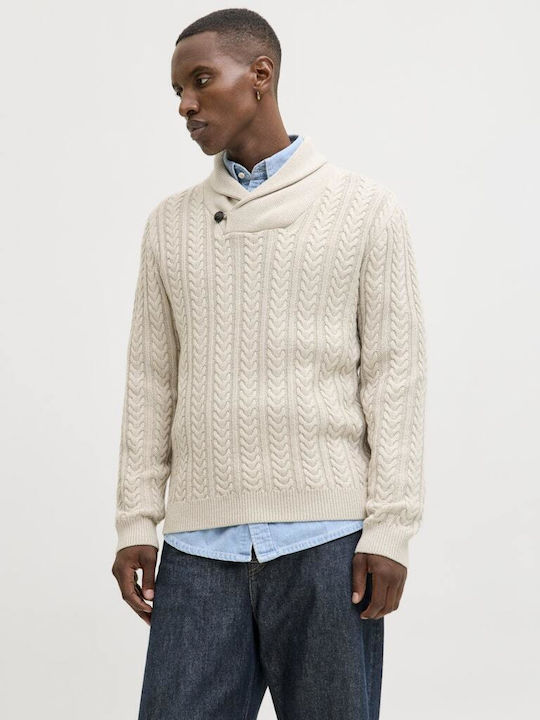 Jack Jones Neck Langarm-Pullover Silver Lining 12283488