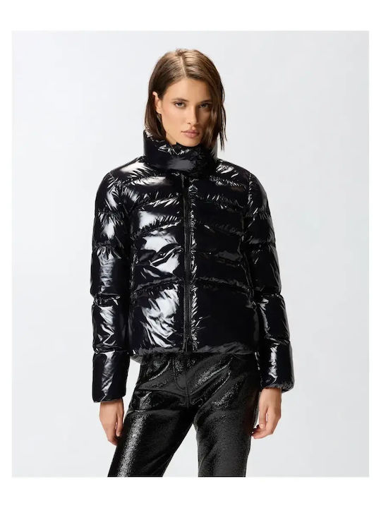 Mirco Women's Short Puffer Jacket for Winter Black