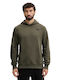 Sweatshirt With Hood Green