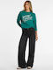 High Rise Women's Jean Pants in Relaxed Fit Black
