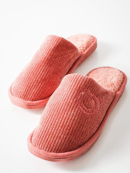The Shoemart Χειμερινές Γυναικείες Παντόφλες Ροζ