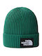Logo Box Beanie Beanie Knitted in Green color
