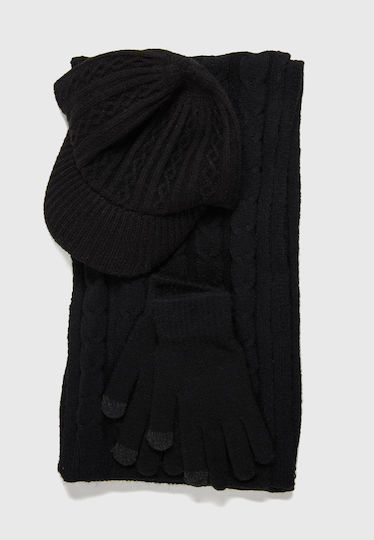 Beanie Beanie Knitted in Black color