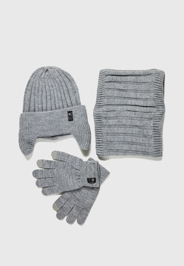 Beanie Beanie Knitted in Gray color