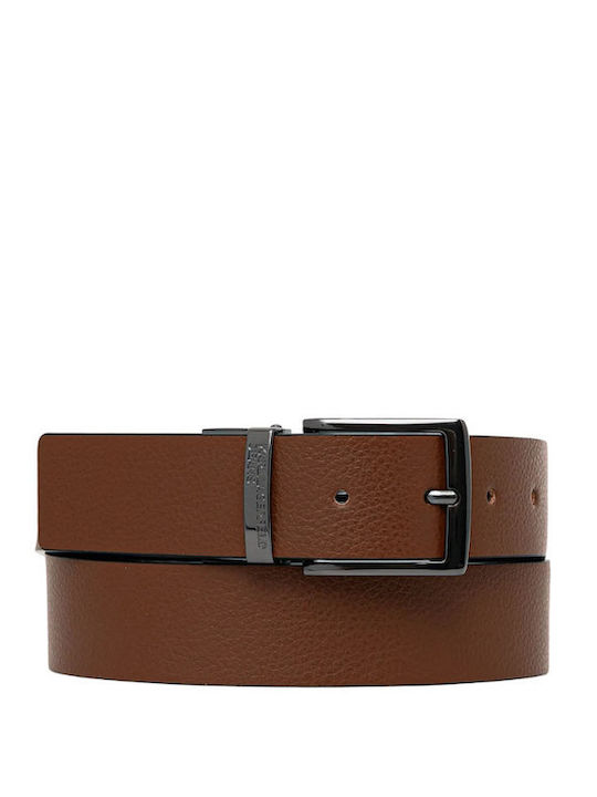 Karl Lagerfeld Men's Belt Double Sided Brown