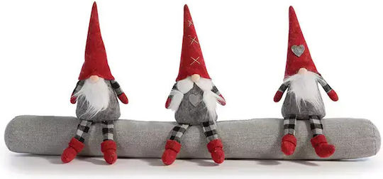 Nef-Nef Homeware Χριστουγεννιάτικη Φιγούρα Νάνος Κόκκινος Ύψους 89εκ.