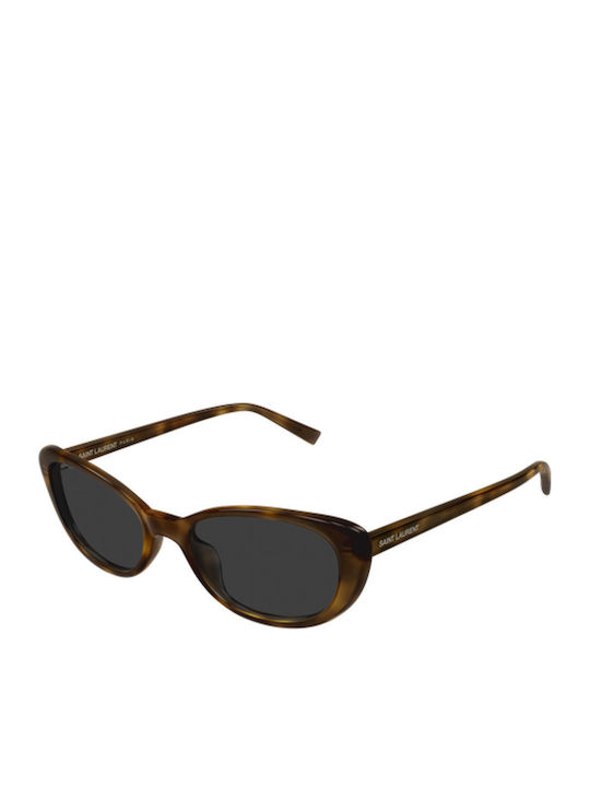 Ysl Damen Sonnenbrille mit Braun Schildkröte Ku...