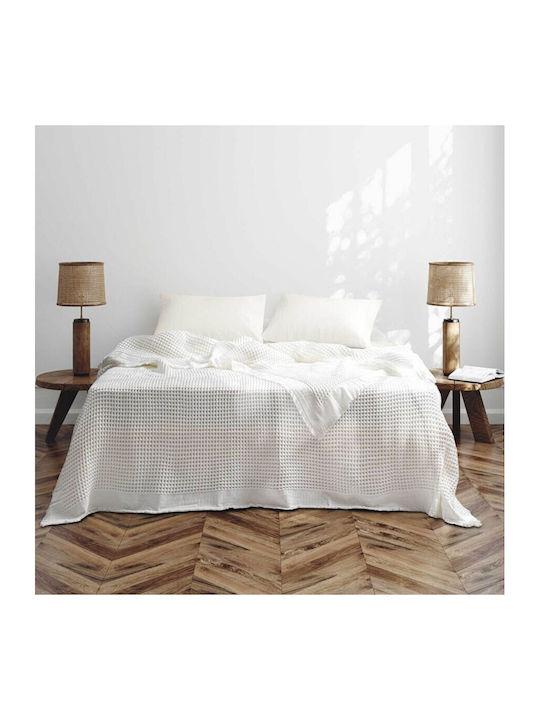 Majoli Bahar Optimus Cuvertură Extra-dublu Bumbac Ecru 240x260cm